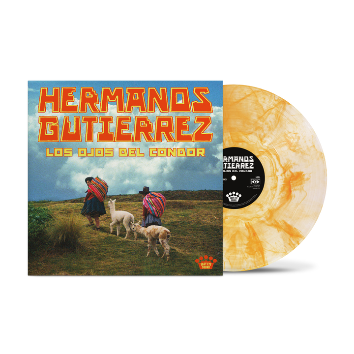 Los Ojos Del Cóndor / T-shirt & Hat & Clear Pearl-Orange Vinyl Bundle — Image 2 of 4