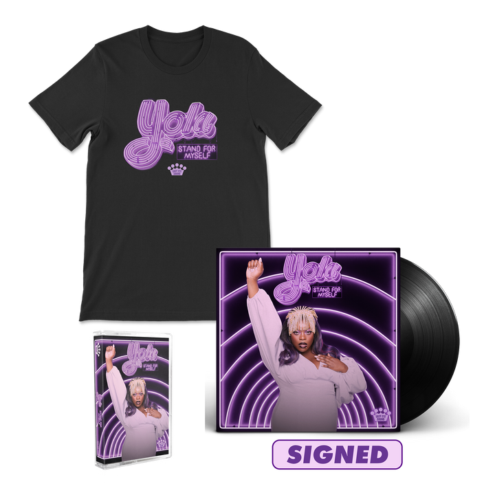 Stand For Myself / Signed Vinyl + Cassette & Shirt Bundle — Image 1 of 4
